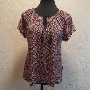 ⬇️Joie- Soft Black and red tunic sz XS